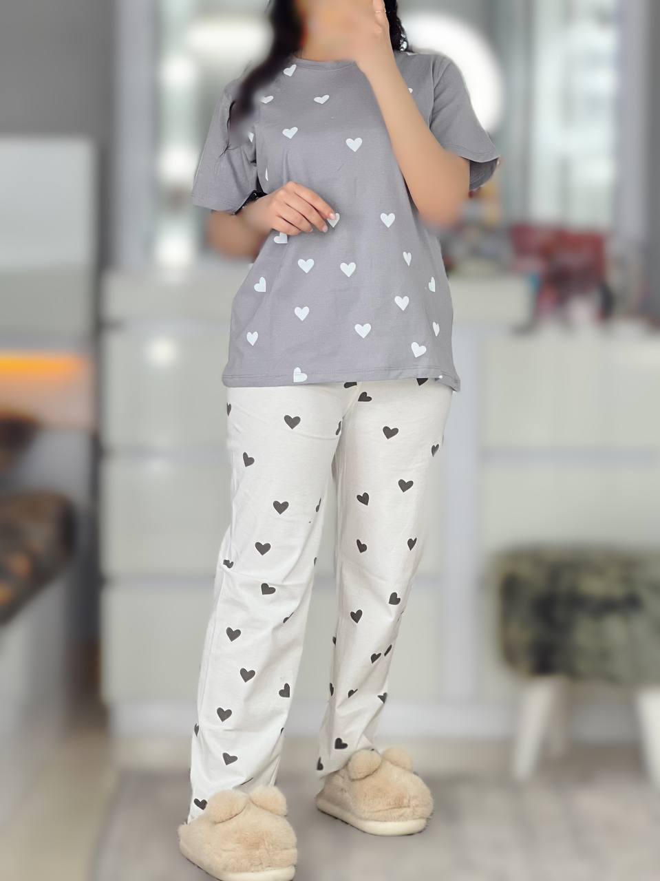 تیشرت شلوار قلب معکوس کد ۹۱۹۸